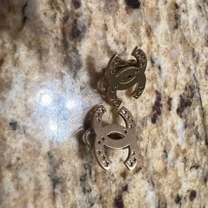 Chanel star clip on earrings
